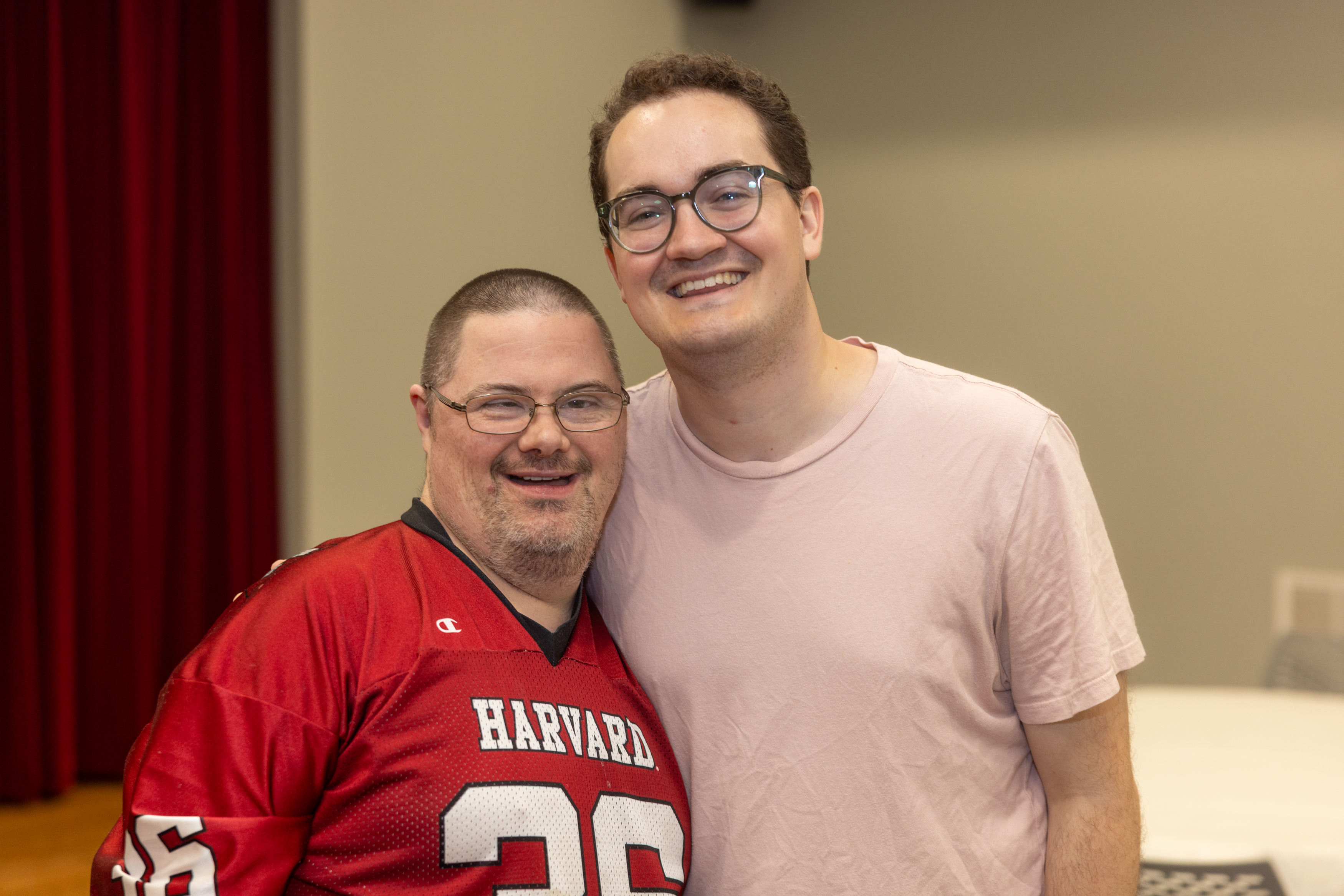 Jon and Patrick smiling together